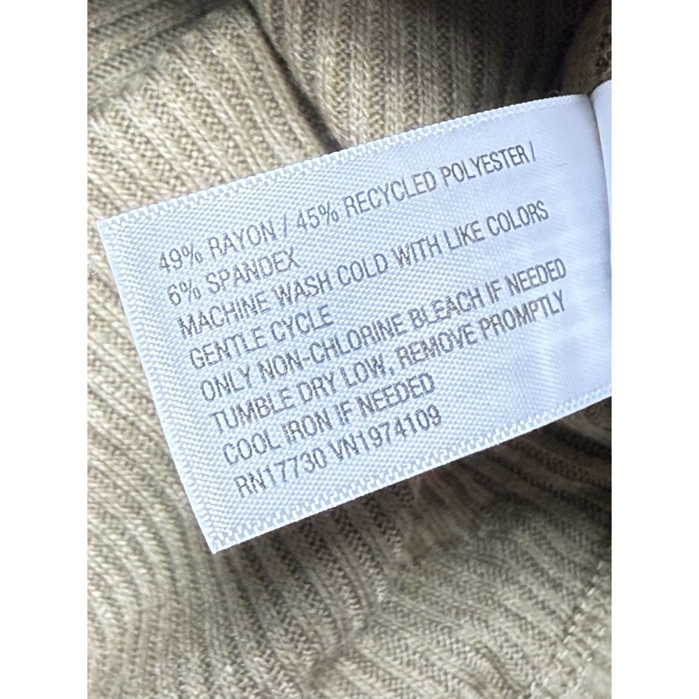 Universal Thread Women's Drop Waist Rib Knit Midi Slip Dress Brown Large New - Picture 5 of 5